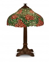 A BRADLEY & HUBBARD TABLE LAMP WITH