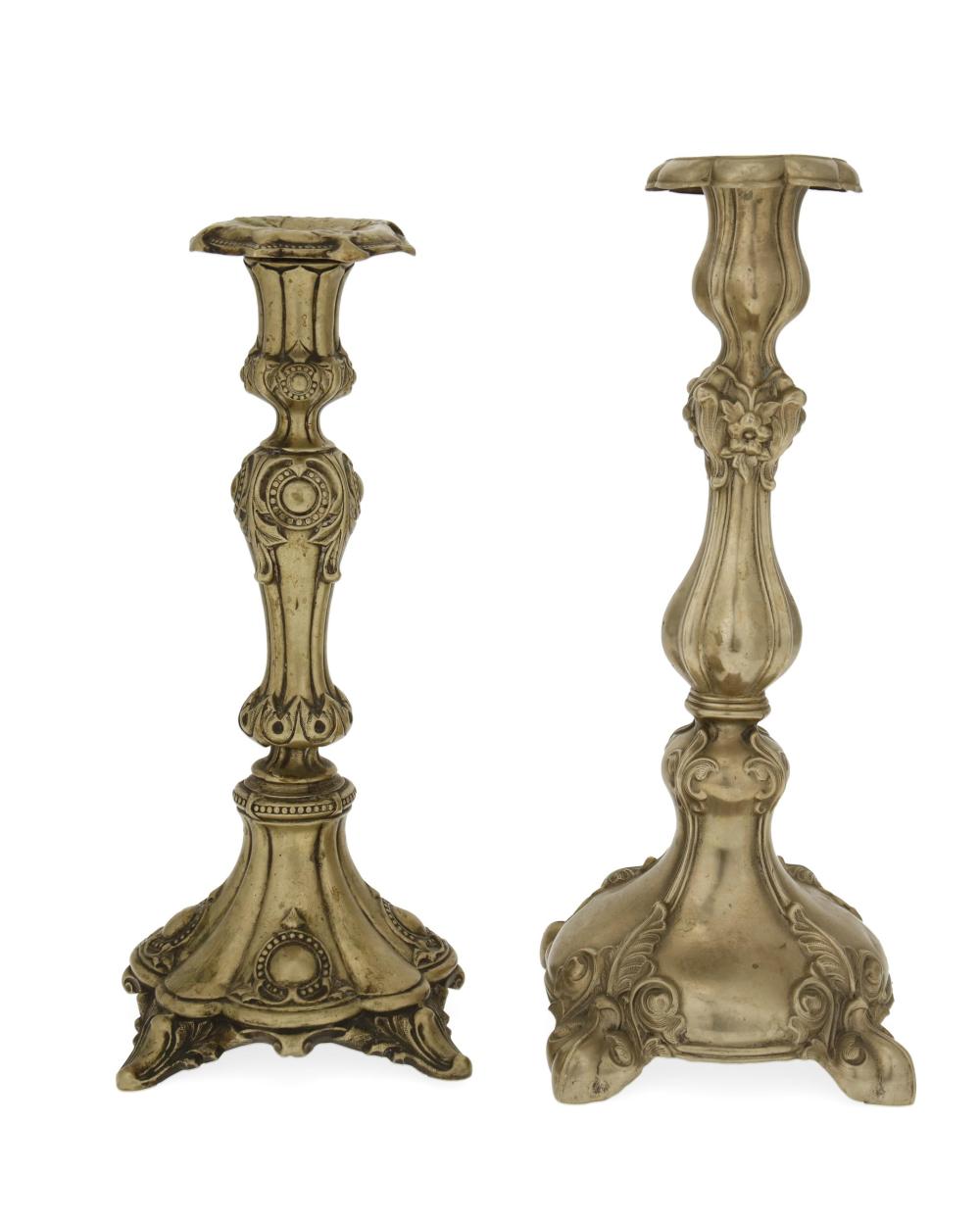 TWO CONTINENTAL SILVER CANDLESTICKSTwo 3445a3