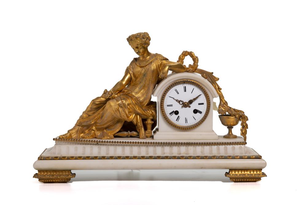 A FRENCH GILT BRONZE AND MARBLE 344a4a