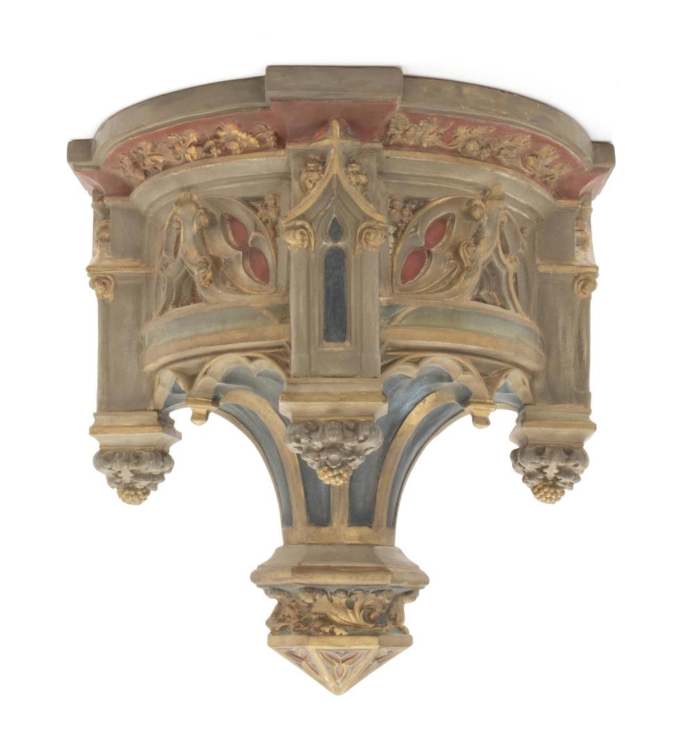 A FRENCH GOTHIC REVIVAL TERRA COTTA 3450ed