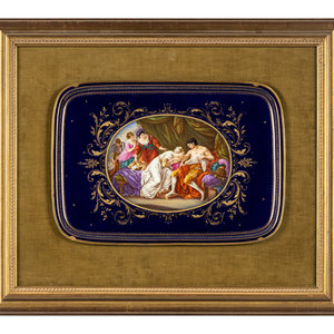 A Vienna Porcelain Tray 19th Century the 3455d4