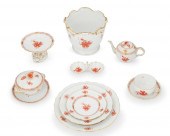A HEREND CHINESE BOUQUET PORCELAIN