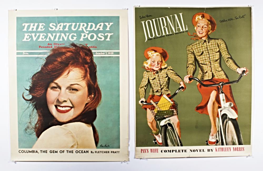 LOT OF 2 PERIODICAL MAGAZINE POSTERS  343c17