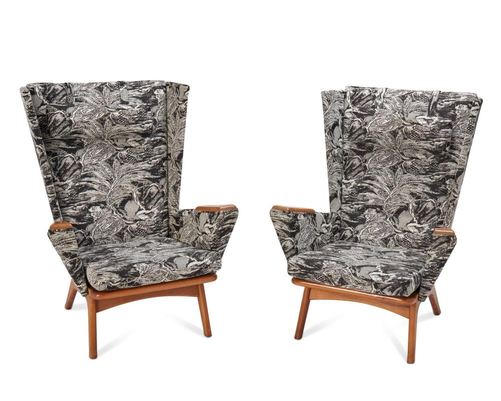 TWO MID CENTURY MODERN ARMCHAIRSTwo 343c9a
