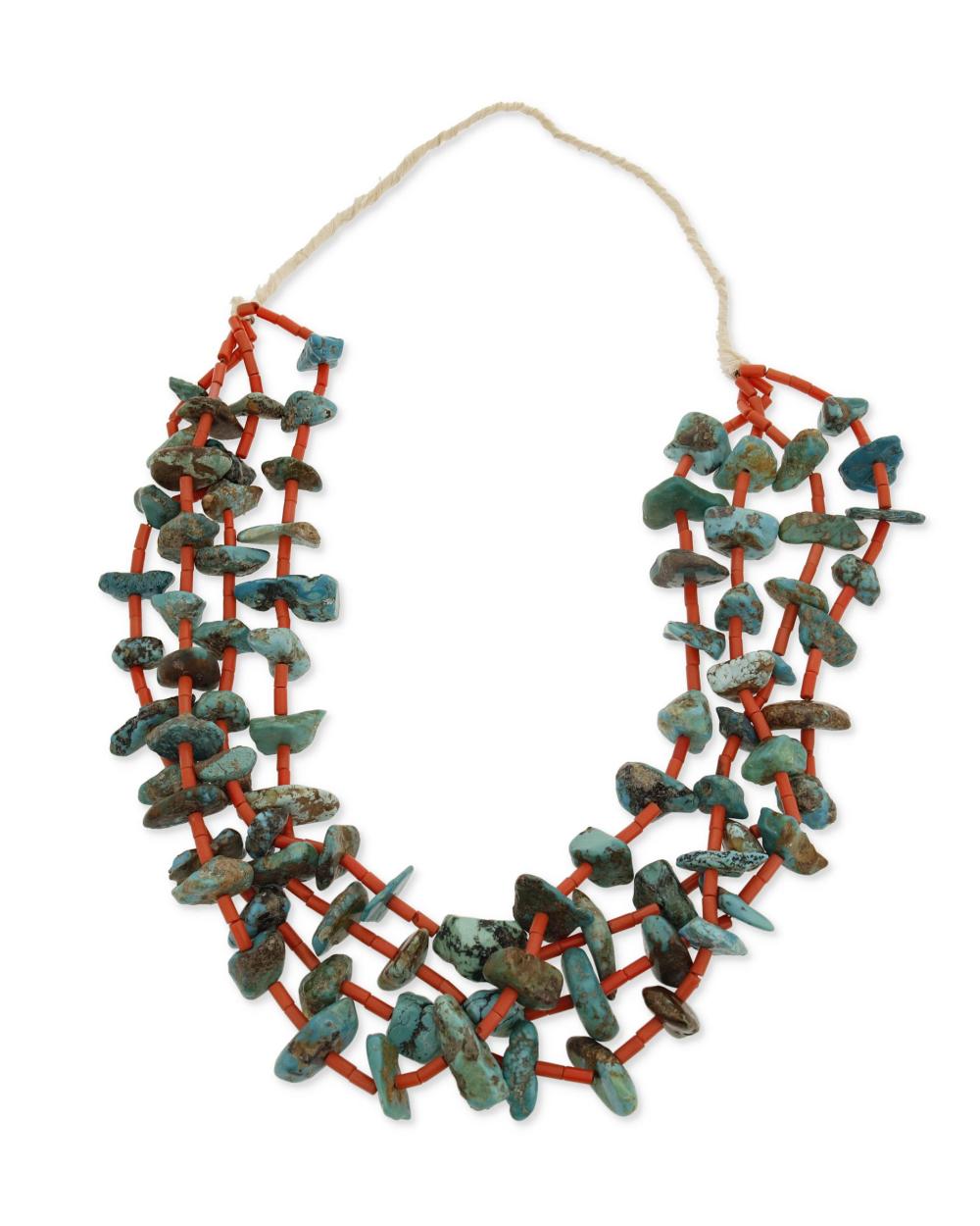 A LARGE SOUTHWEST TURQUOISE AND 343e47
