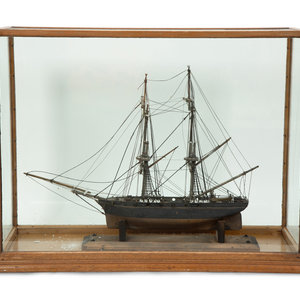 Two Ship Models in Glass Display 346640