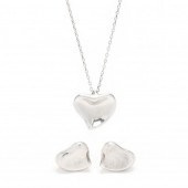 STERLING SILVER FULL HEART NECKLACE