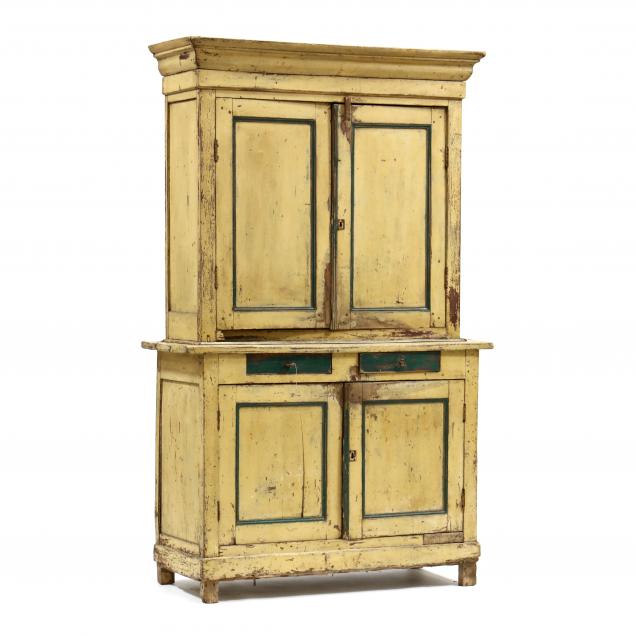 FRENCH COUNTRY PAINTED CUPBOARD 346e0a