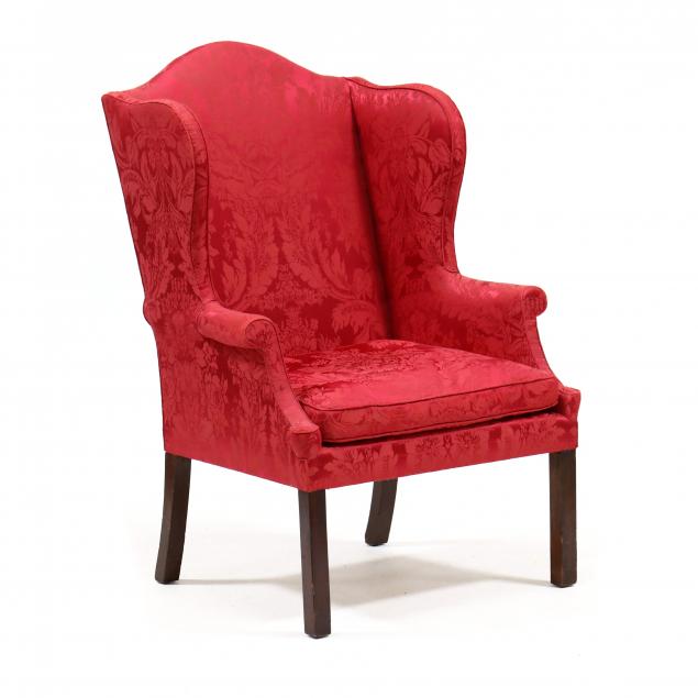 CHIPPENDALE MAHOGANY UPHOLSTERED 347040