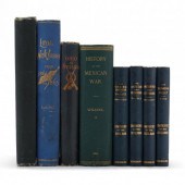 EIGHT ANTIQUE BOOKS ON AMERICAN MILITARY