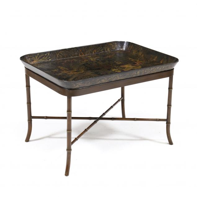 ANTIQUE CHINOISERIE LACQUERED TRAY 347323