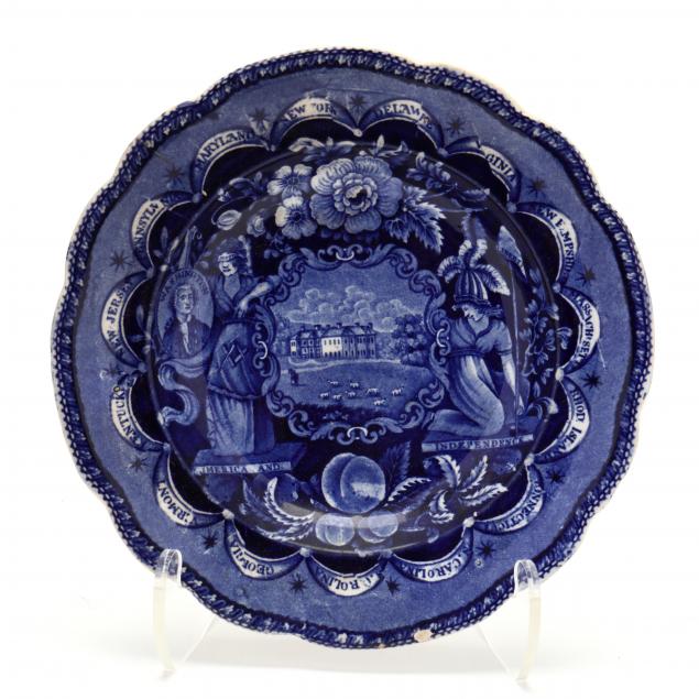 HISTORICAL BLUE STAFFORDSHIRE SOUP 347916