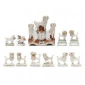  A SELECTION OF ANTIQUE STAFFORDSHIRE