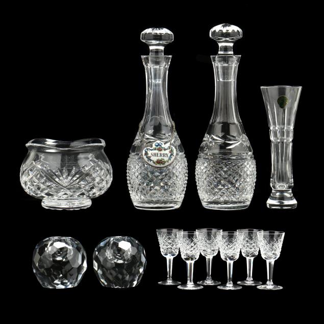 WATERFORD AND TIFFANY CRYSTAL GROUPING 347c9c