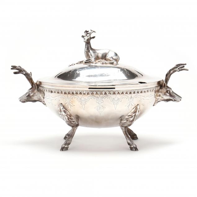 VICTORIAN SILVERPLATE SOUP TUREEN 3458c2