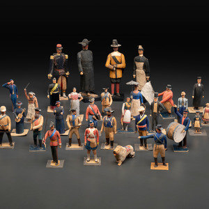 A Collection of Folk Art Carved 3459d9