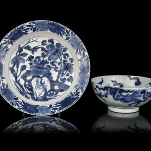 Two Chinese Blue and White Porcelain 345a45