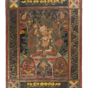 A Large Tibetan Thangka of Chakrasamvara 345b15