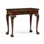 ENGLISH CHIPPENDALE MAHOGANY GAME TABLE
