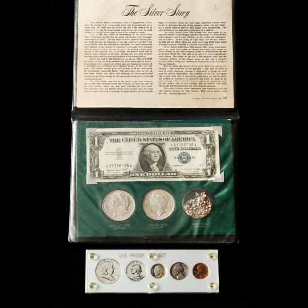 1963 PROOF SET AND THE SILVER STORY 3464ad
