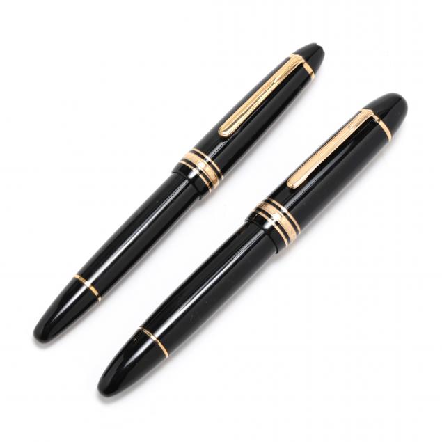TWO MONTBLANC MEISTERST CK FOUNTAIN 348d43