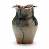 FLUTED RIM VASE, NORTH STATE POTTERY