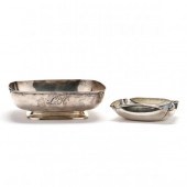 TWO AMERICAN STERLING SILVER BOWLS Both