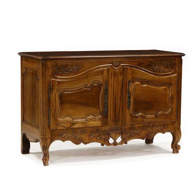 FRENCH PROVINCIAL CARVED WALNUT 3494a0