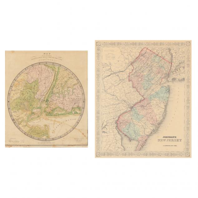 19TH CENTURY MAPS OF THE NEW YORK 34957d