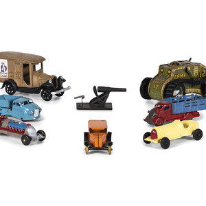 Eight Toy Automobiles 20th Century including 349625