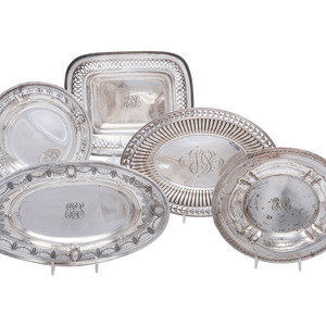 Five American Silver Serving Dishes Late 349686