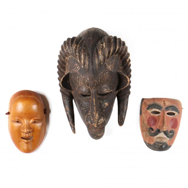 WOODEN MASKS FROM THREE CONTINENTS 349de3