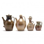 FOUR PIECES OF JUGTOWN (NC) POTTERY