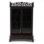 A CHINESE CARVED ROSEWOOD TABLETOP DISPLAY