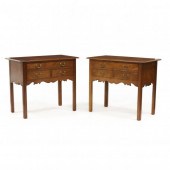 WRIGHT TABLE COMPANY, PAIR OF CHIPPENDALE