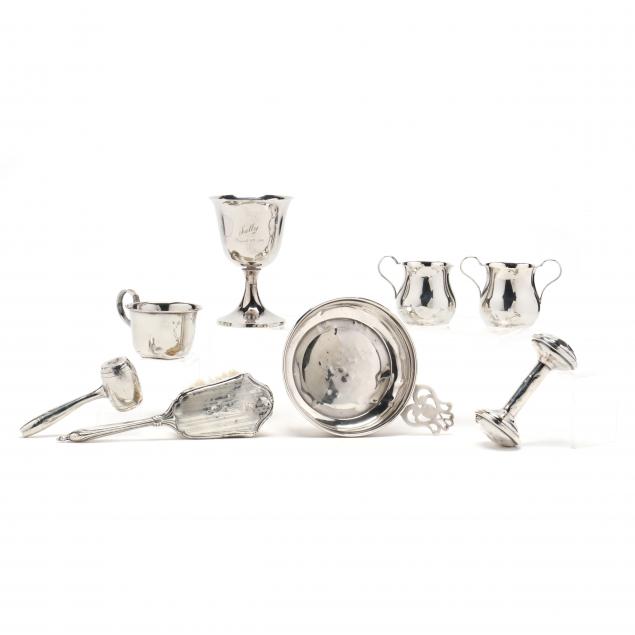 A GROUPING OF EIGHT STERLING SILVER 348748