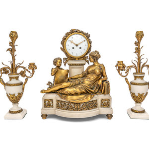 A French Gilt Bronze and Marble 3489bd