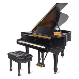 A Steinway and Sons Model L Ebonized 348aa6
