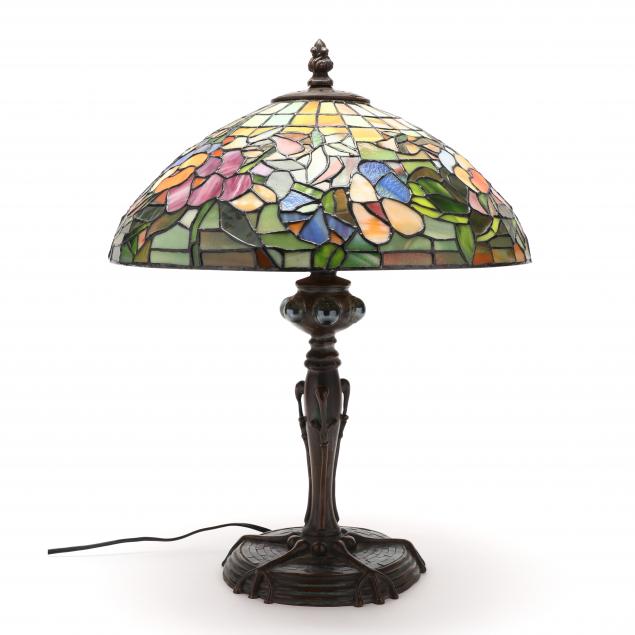 ART NOUVEAU BRONZE TABLE LAMP WITH 34b7be