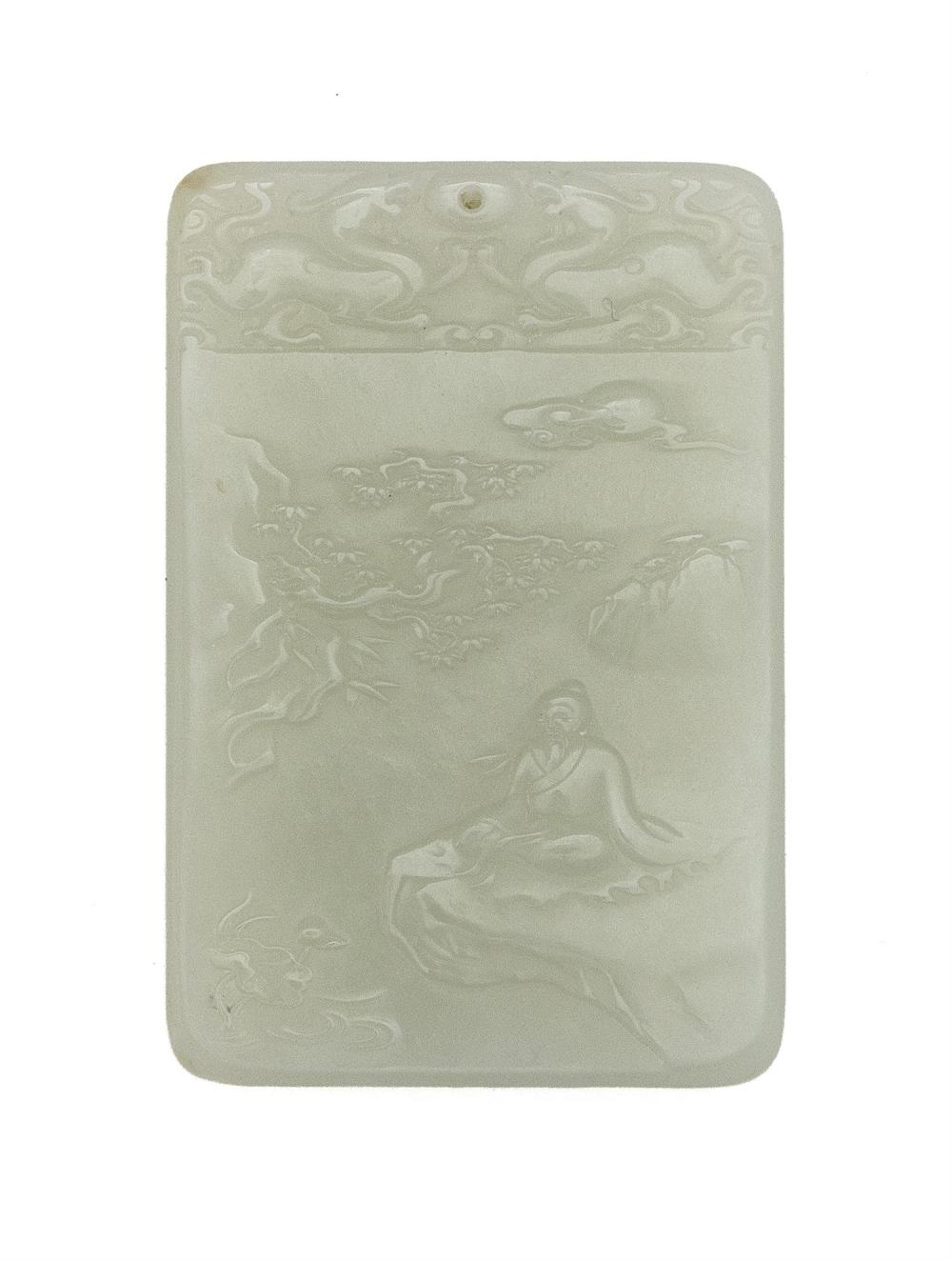 CHINESE PALE CELADON JADE CARVED 34c2a8