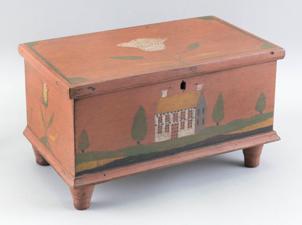 MINIATURE CHEST WITH JACOB WEBER STYLE 34cb9d