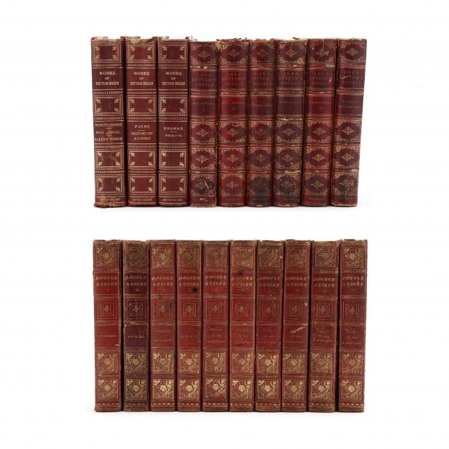 19 LEATHERBOUND VOLUMES OF 19TH 34a4f1