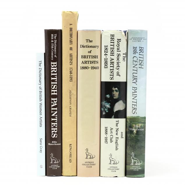 SIX BOOKS ON BRITISH ARTISTS To 34a500