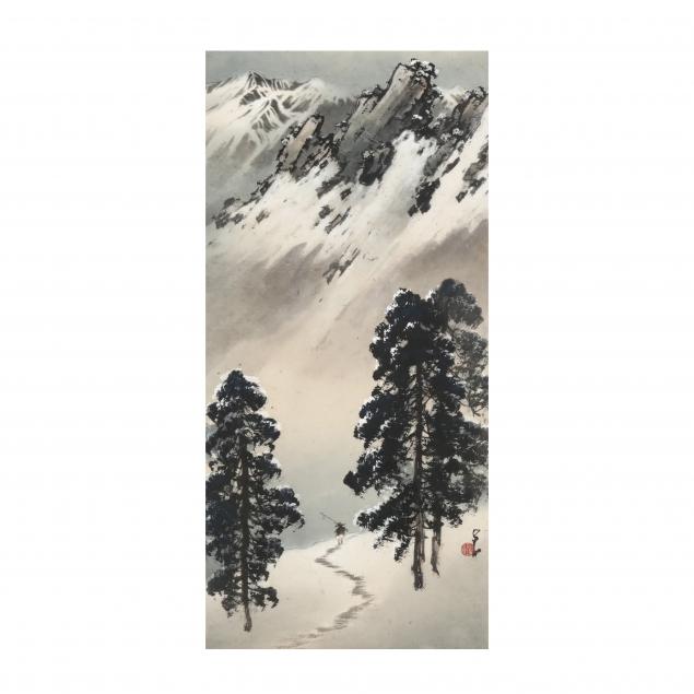 A CHINESE PAINTING OF SNOWY MOUNTAIN 34a63d