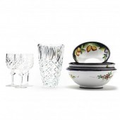 DERUTA POTTERY AND WATERFORD CRYSTAL