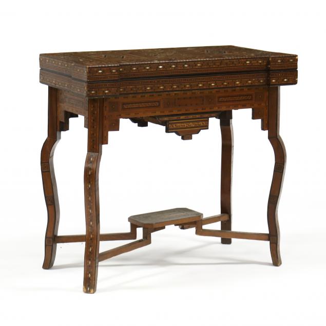 ANGLO INDIAN INLAID GAMES TABLE 34a822