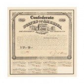 CONFEDERATE $1000 BOND  April 1, 1863,