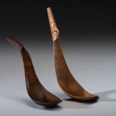 Northwest Coast Carved Wood Spoons
circa