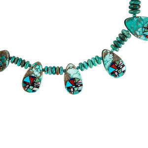 Kewa Turquoise Necklace with Mosaic 34b3a8