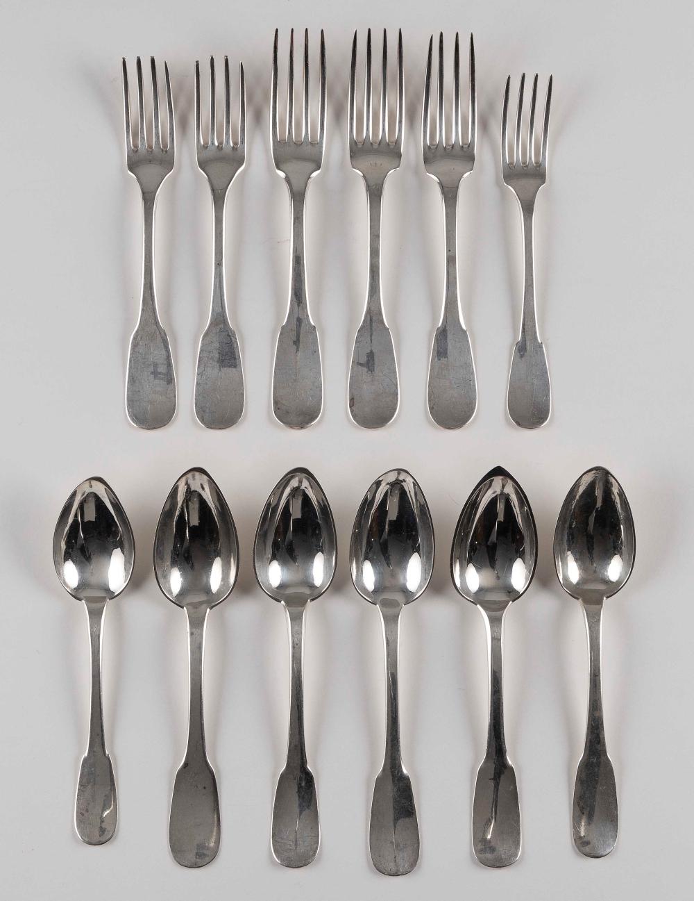 TWELVE PIECES OF FRENCH 950 SILVER 34eb3e
